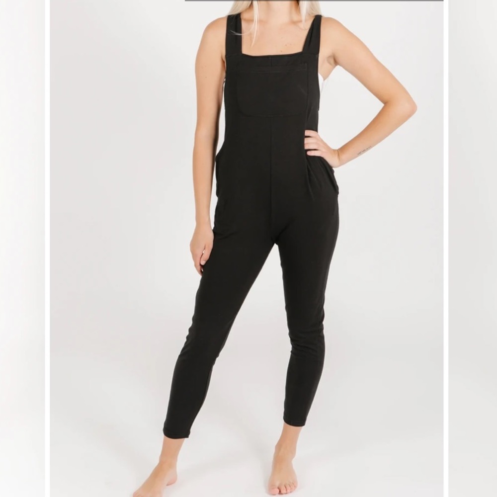 Smash + Tess THE ROMPERALLS IN MIDNIGHT BLACK